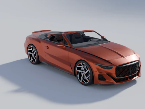 Bentley Mulliner Batur Convertible 3D Model