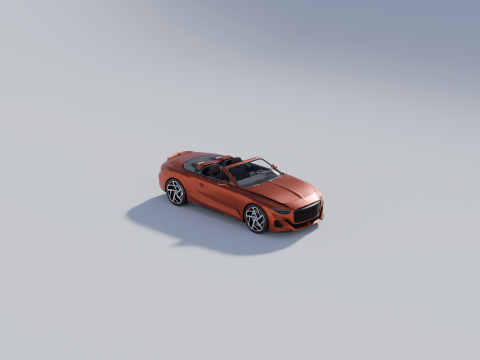 Bentley Mulliner Batur Convertible Modelo 3D