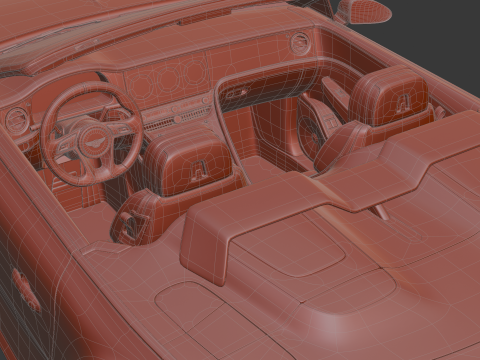 Bentley Mulliner Batur Convertible Modelo 3D
