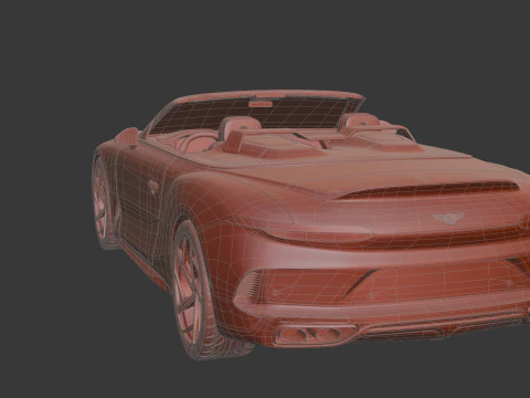 Bentley Mulliner Batur Convertible 3D Model
