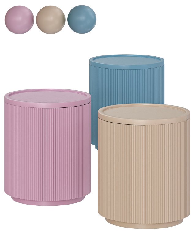 Bed side table Model 3D .c4d .max .obj .3ds .fbx .stl .blend