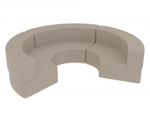 Leather sofa Modelo 3D