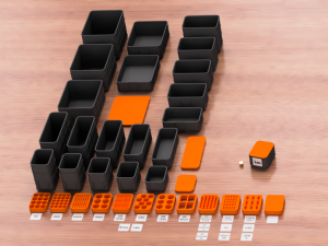 Boxes for batteries 3D Print Model