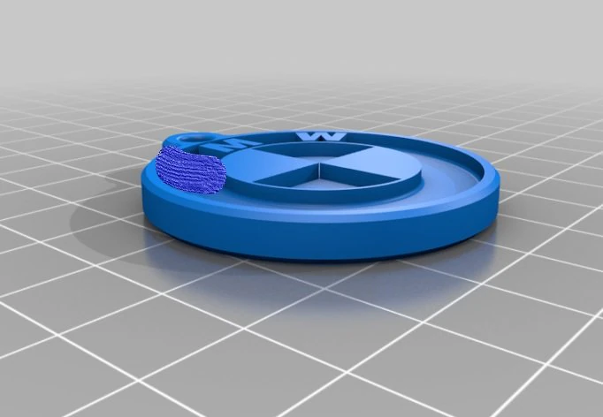 Classic Keychain 3D Print Model .c4d .max .obj .3ds .fbx .stl .blend 