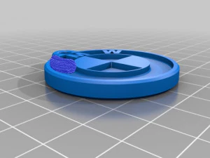 Gantungan Kunci Klasik Model Cetak 3D