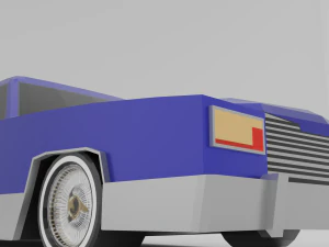 Lowrider car lowpoly 3D Model