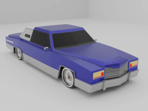 Lowrider car lowpoly 3D Model
