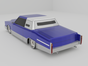 Lowrider car lowpoly 3D Модель