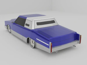 Lowrider car lowpoly 3D Model