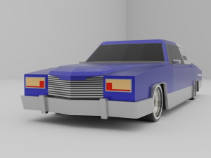 Lowrider car lowpoly 3D Model
