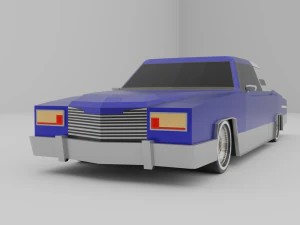 Лоурайдер автомобіль lowpoly 3D Модель