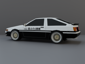 Lowrider car lowpoly 3D Model