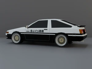 Lowrider car lowpoly 3D Model