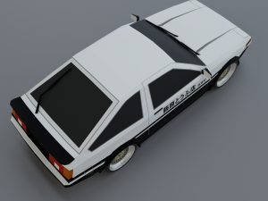 Lowrider car lowpoly 3D Model