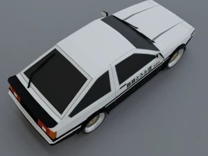 Lowrider car lowpoly 3D Model
