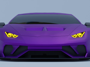 Huracan body kit LB work 3D 模型