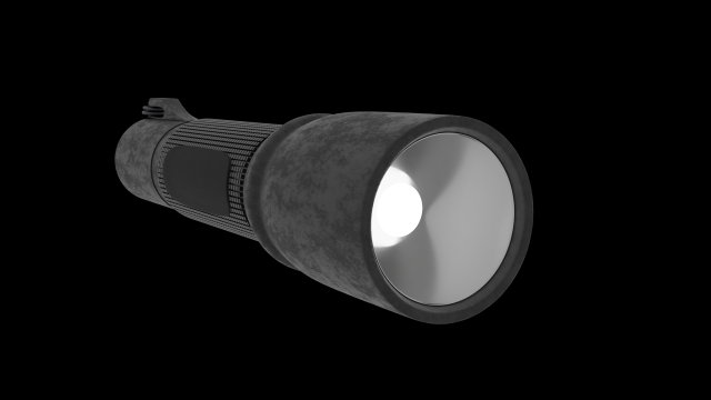 Flashlight 3D Модель .c4d .max .obj .3ds .fbx .stl .blend 