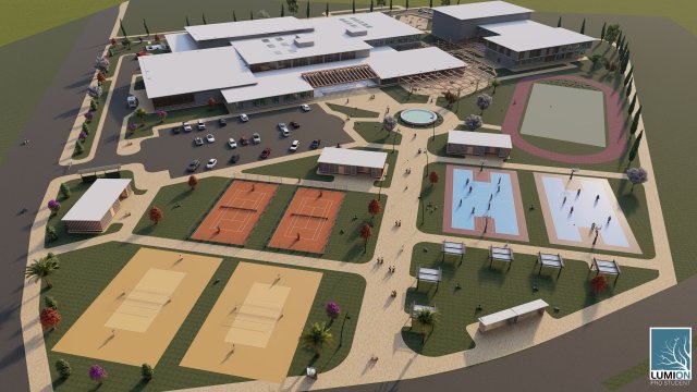 SPORTS CENTER 3D मॉडल .c4d .max .obj .3ds .fbx .stl .blend 