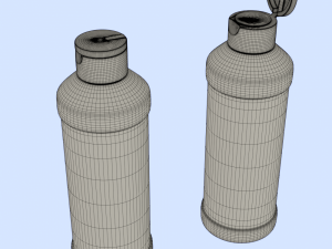 Cosmetic Bottle Mockup Modello 3D