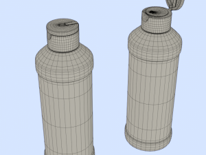 Cosmetic Bottle Mockup Modello 3D