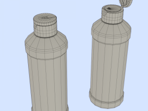Cosmetic Bottle Mockup Modello 3D