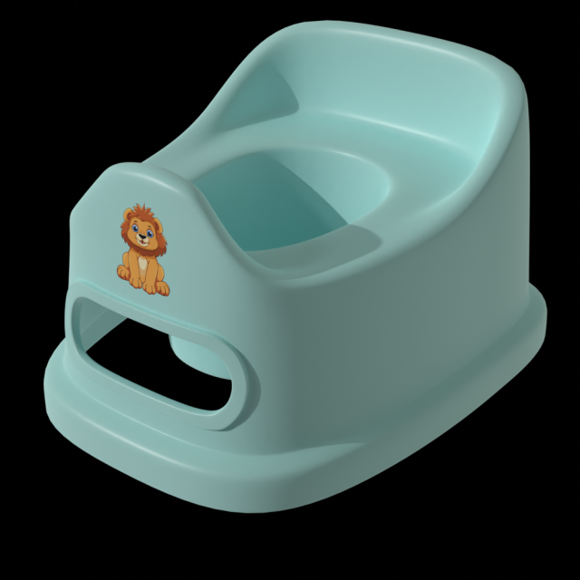 Baby Potty 3D मॉडल .c4d .max .obj .3ds .fbx .stl .blend 