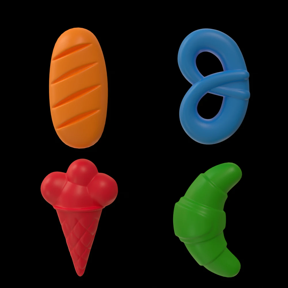 Sand Toys 3D Model .c4d .max .obj .3ds .fbx .stl .blend 