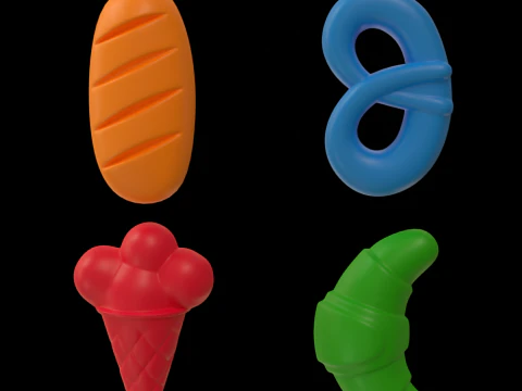 Zabawki do piasku Model 3D