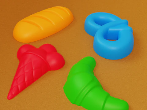 Sand Toys 3D Model