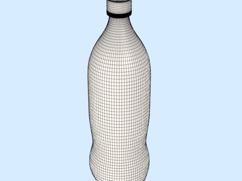 Water Bottle Mockup Modelo 3D