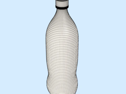 Water Bottle Mockup 3D Model