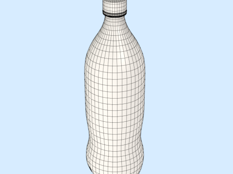 Water Bottle Mockup Modelo 3D