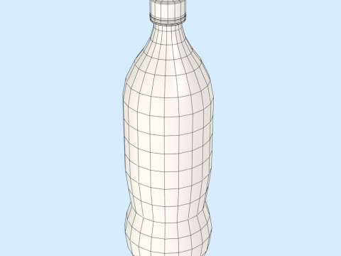 Water Bottle Mockup Modelo 3D