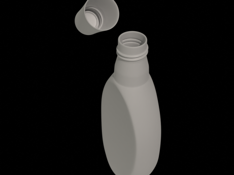 Fabric Conditioner Bottle Mockup 3D Model