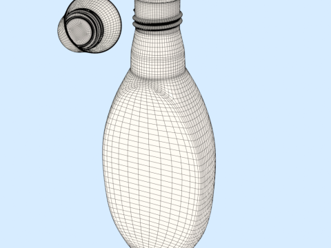 Fabric Conditioner Bottle Mockup 3D Model