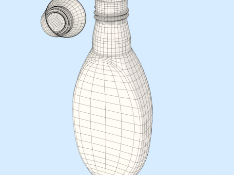 Fabric Conditioner Bottle Mockup 3D Model