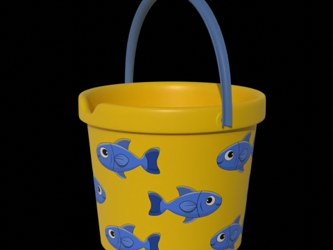 Kids Bucket 3D Model