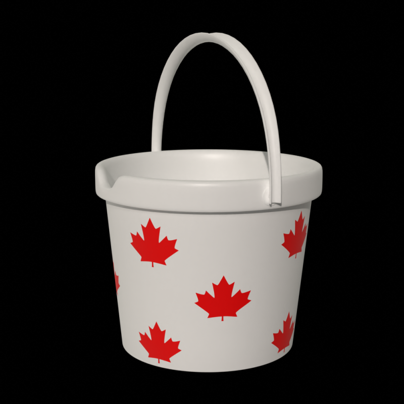 Kids Bucket 3D Model .c4d .max .obj .3ds .fbx .stl .blend 