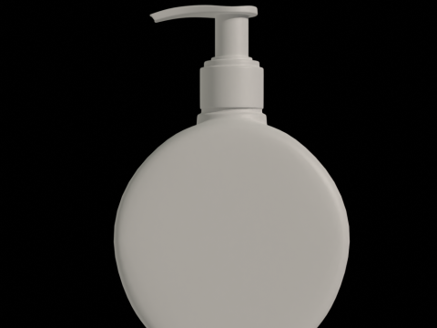 Lotion Bottle Mockup 3D Model