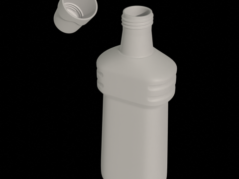 Cleaning Liquid Bottle Mockup Modelo 3D