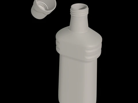 Cleaning Liquid Bottle Mockup 3D Model