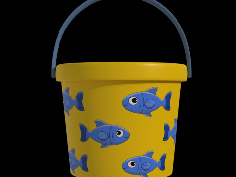 Kids Bucket Collection Model 3D