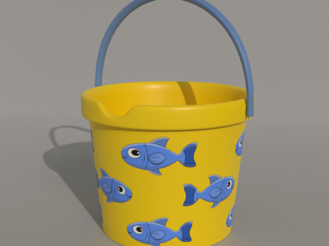 Kids Bucket Collection Model 3D