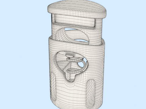 Cord Lock 3D Model