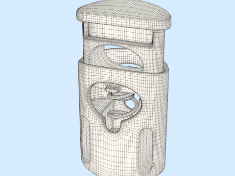Cord Lock 3D Model