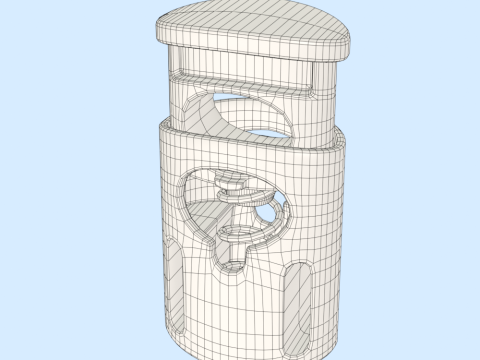 Cord Lock 3D Model