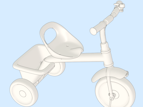 Kids Bike 3D Model