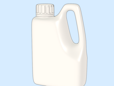 Detergent Bottle Mockup 3D Model