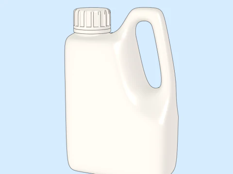 Detergent Bottle Mockup 3D Model