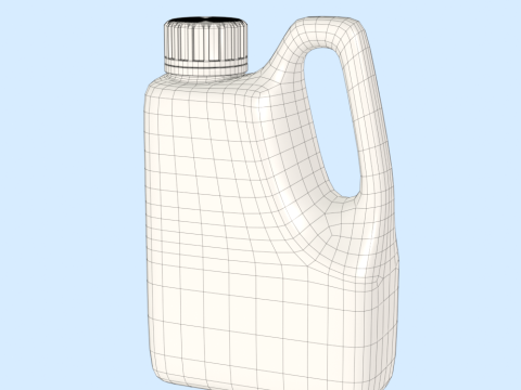 Detergent Bottle Mockup 3D Model